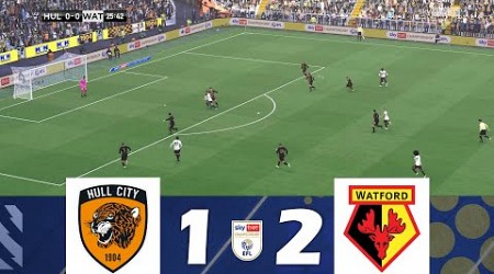 Hull City vs. Watford [1-2] | EFL Championship 2023/24 | Match Highlights and Goals!