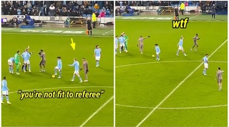 The moment Erling Haaland raged at referee Simon Hooper after Manchester City vs Tottenham 