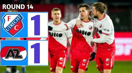 FC Utrecht vs AZ Alkmaar 1-1 Eredivisie 2023 Breaking News