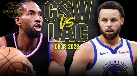 Golden State Warriors vs Los Angeles Clippers Full Game Highlights | December 2, 2023 | FreeDawkins