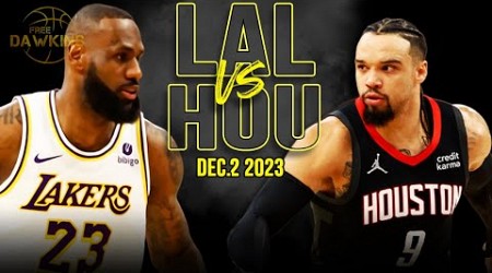 Los Angeles Lakers vs Houston Rockets Full Game Highlights | December 2, 2023 | FreeDawkins