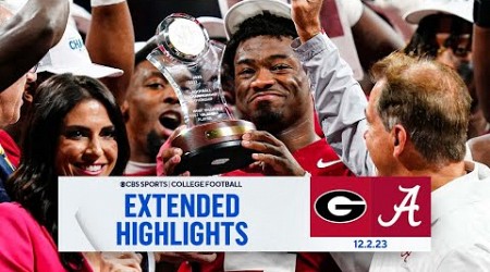 No. 1 Georgia vs. No. 8 Alabama: Extended Highlights I SEC Championship I CBS Sports