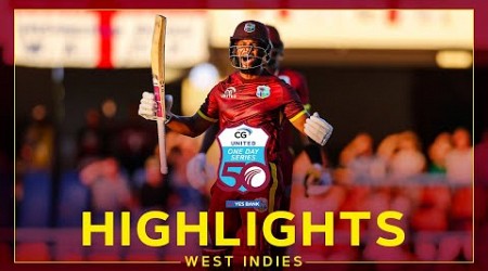 Highlights | West Indies v England | Hope Hits Spectacular Game-Winning Hundred! | 1st CG United ODI