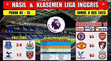 Hasil Liga Inggris Tadi Malam ~ TOTTENHAM vs WEST HAM ~ EVERTON vs NEWCASTLE ~ EPL 2023 Pekan 15