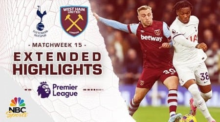 Tottenham v. West Ham United | PREMIER LEAGUE HIGHLIGHTS | 12/6/2023 | NBC Sports