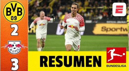 PARTIDAZO. Leipzig venció 3-2 al BORUSSIA DORTMUND en una FIESTA DE GOLES | Bundesliga