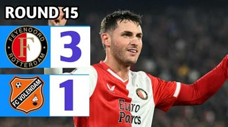 Feyenoord vs FC Volendam 3-1 Eredivisie 2023 Breaking News