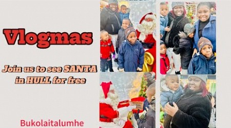 VLOGMAS/ Free Santa in Hull city with free gift #hullcity #santa