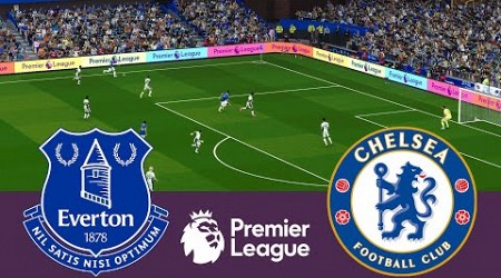 Everton vs Chelsea. Premier League 2023/2024 Full Match - Simulation Video Games pes 2021