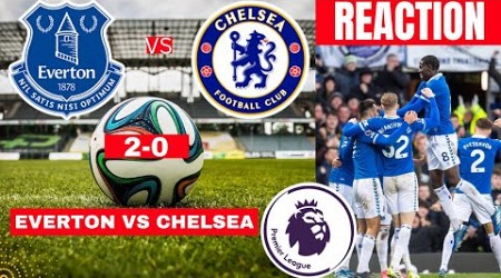 Everton vs Chelsea 2-0 Live Stream Premier League EPL Football Match Score reaction Highlights Vivo