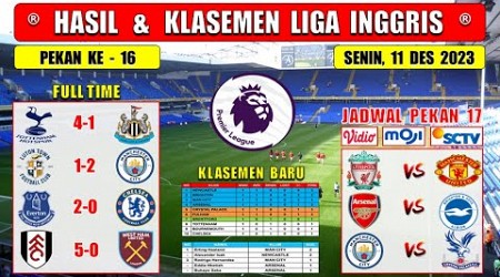 Hasil Liga Inggris Tadi Malam ~ TOTTENHAM vs NEWCASTLE ~ LUTON vs MAN CITY ~ EPL 2023 Pekan Ke 16