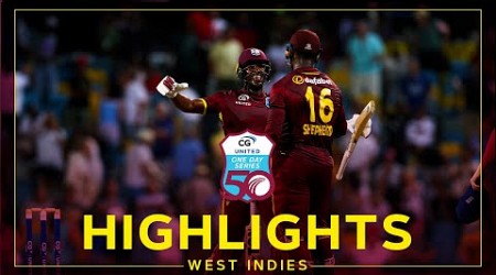 Highlights | West Indies v England | Tense Chase Gives Windies Series Victory | 3rd CG United ODI