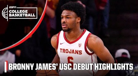 HIGHLIGHTS from Bronny James&#39; USC Trojans debut | ESPN College Basketball