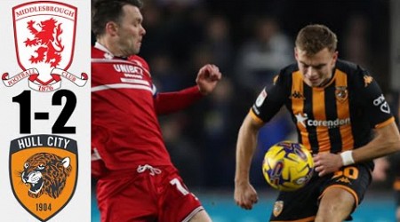 Middlesbrough - Hull City 1-2 Highlights &amp; Goals - EFL Championship 2023/2024