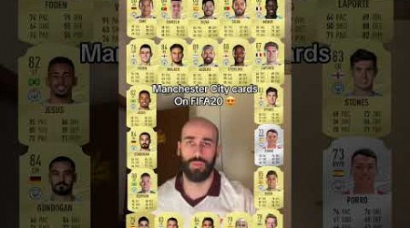 Manchester City cards on FIFA20 