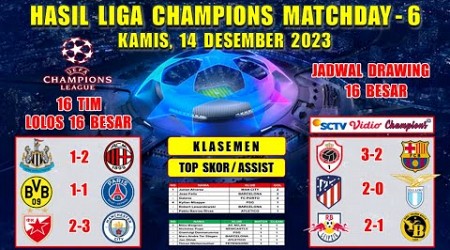 Hasil Liga Champions Tadi Malam ~ NEWCASTLE vs MILAN ~DORTMUND vs PSG ~ UCL 2023 Matchday 6