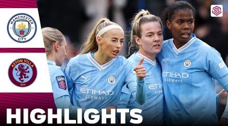 Manchester City vs Aston Villa | Highlights | FA Women&#39;s Super League 09-12-2023