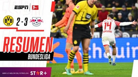 ¡EL TORO ROJO SE QUEDÓ CON UN PARTIDAZO ANTE LOS NEGRIAMARILLOS! | B. Dortmund 2-3 Leipzig | RESUMEN