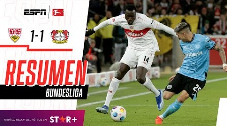 ¡LOS 11 DE LA COMPAÑÍA LO EMPATARON Y SIGUEN INVICTOS! | Stuttgart 1-1 B. Leverkusen | RESUMEN