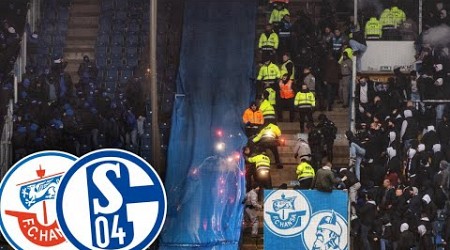 Hansa Schalke Ausschreitungen: Schalke-Ultras in Richtung Südtribüne ausgebrochen!