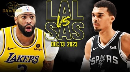 Los Angeles Lakers vs San Antonio Spurs Full Game Highlights | December 12, 2023 | FreeDawkins