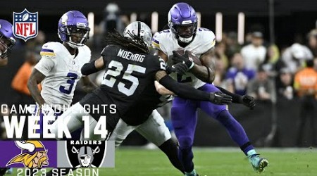 Minnesota Vikings vs. Las Vegas Raiders | 2023 Week 14 Game Highlights