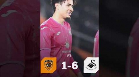 NATHAN TJOE A-ON CETAK GOL SAAT SWANSEA CITY MEMBANTAI HULL CITY DENGAN SKOR 1-6 #shorts