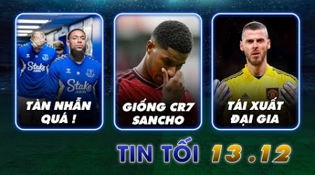 TIN TỐI 13/12: MAN UTD BÁO HẠI PREMIER LEAGUE;DE GEA TÁI XUẤT; EVERTON - THÊM 9 ĐIỂM;; RASHY GÂY SỐC