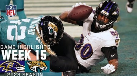 Baltimore Ravens vs. Jacksonville Jaguars | 2023 Week 15 Game Highlights