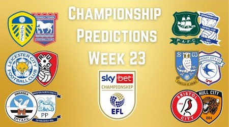 Championship Predictions-Week 23