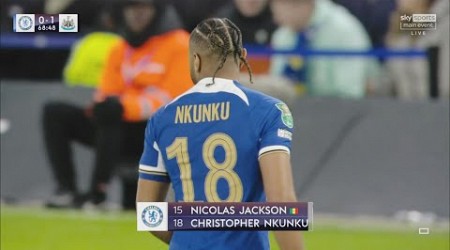 Christopher Nkunku DEBUT for Chelsea VS Newcastle (19/12/2023) | Carabao Cup | FHD