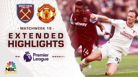 West Ham United v. Manchester United | PREMIER LEAGUE HIGHLIGHTS | 12/23/2023 | NBC Sports