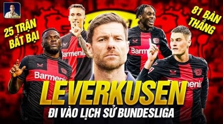 BAYER LEVERKUSEN CỦA XABI ALONSO - ĐỘI BÓNG BẤT BẠI DUY NHẤT ĐI VÀO LỊCH SỬ BUNDESLIGA