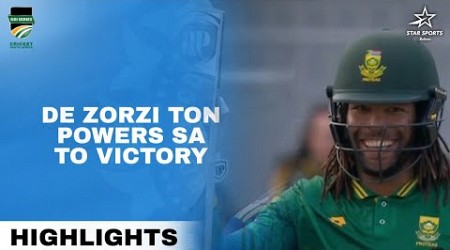 Tony de Zorzi&#39;s Spectacular Ton Leads South Africa to Victory | Highlights #SAvIND 2nd ODI