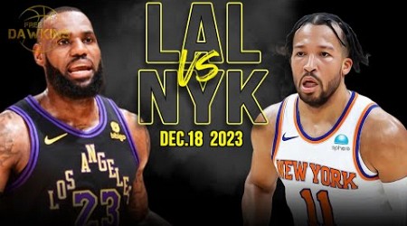 Los Angeles Lakers vs New York Knicks Full Game Highlights | December 18, 2023 | FreeDawkins