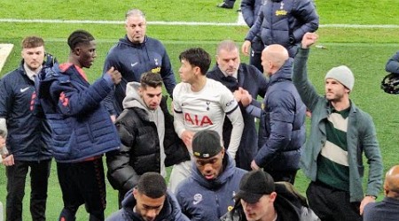 SCENES AT THE TOTTENHAM HOTSPUR STADIUM: Spurs 2-1 Everton: 손흥민 Son Celebrates, Richy With Away Fans