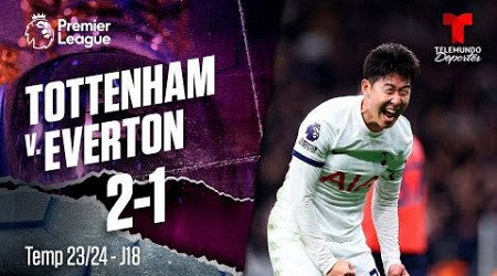 Highlights &amp; Goles: Tottenham v. Everton 2-1 | Premier League | Telemundo Deportes