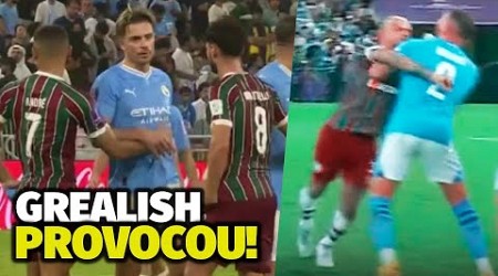 TRETA! Felipe Melo, Walker e Grealish brigaram ao final de Manchester City e Fluminense