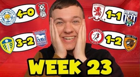 MY CHAMPIONSHIP WEEK 23 SCORE PREDICTIONS!