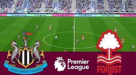 Newcastle United 1 vs 3 Nottingham Forest Match - Video Game Simulation PES 2021