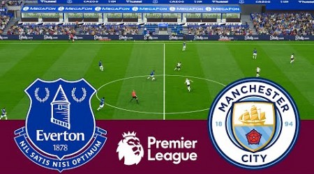 Everton 1 vs 3 Manchester City Match Highlights - Video Game Simulation pes 2021