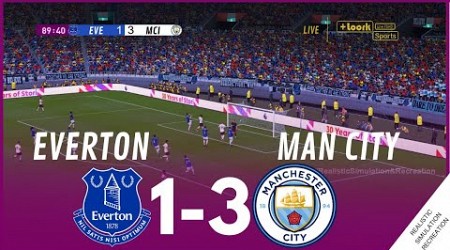 Everton vs Manchester City [1-3] MATCH HIGHLIGHTS • Video Game Simulation &amp; Recreation