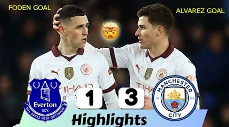 Everton Vs Manchester City 1-3 All Goals &amp; Extended Highlights 