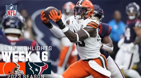 Cleveland Browns vs. Houston Texans | 2023 Week 16 Game Highlights