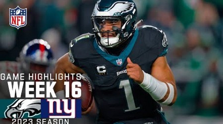 New York Giants vs. Philadelphia Eagles Game Highlights | NFL 2023 Week 16