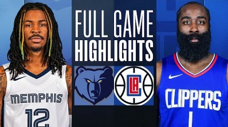 GRIZZLIES at CLIPPERS | FULL GAME HIGHLIGHTS | December 29, 2023