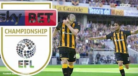 Hull City vs Sunderland - EFL Championship 2023-24 | Football Simulation PES 21