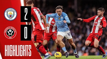 Rodri &amp; Alvarez Goals Down Blades | Manchester City 2-0 Sheffield United | Premier League highlights