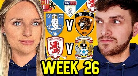 CHAMPIONSHIP PREDICTIONS WEEK 26