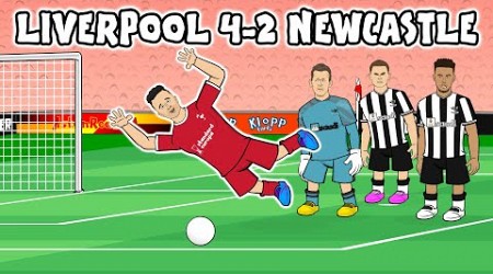 JOTA FOUL or DIVE? Liverpool 4-2 Newcastle United (Goals Highlights Salah Gakpo Jones 2023)